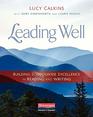 Leading Well Building Schoolwide Excellence in Reading and Writing