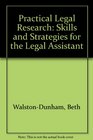 Practical Legal Research  Skills and Strategies