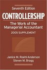 Controllership  The Work of the Managerial Accountant 2005 Supplement