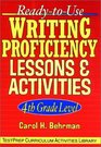 ReadytoUse Writing Proficiency Lessons  Activities  4th Grade Level