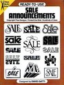 ReadyToUse Sale Announcements