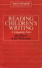 Reading Children's Writing A Linguistic View