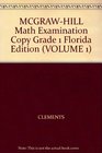 MCGRAWHILL Math Examination Copy Grade 1 Florida Edition