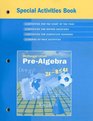 McDougal Littell PreAlgebra Special Activities Book