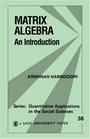 Matrix Algebra  An Introduction