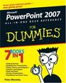 PowerPoint 2007 AllinOne Desk Reference For Dummies