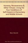 Honesty Perseverance  Other Virtues Using the Four Conditions of SelfEsteem in Elementary and Middle Schools