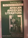 Teaching with the Norton Anthology of African American Literature