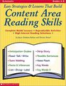 Easy Strategies  Lessons That Build Content Area Reading Skills