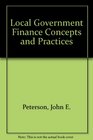 Local Government Finance Concepts and Practices