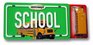 School (with school bus) (Matchbox) (Matchbox)