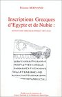 Inscriptions grecques d'Egypte et de Nubie Rpertoire bibliographique des OGIS