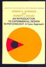 An introduction to experimental design in psychology a case approach