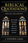 Biblical Quotations for All Occasions Over 2000 Timeless Quotes from the World's Greatest Source