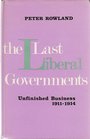 LAST LIBERAL GOVERNMENTS