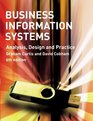 Business Information Systems Analysis Design and Practice