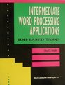 Intermediate Word Processing Applications JobBased Tasks