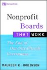 Nonprofit Boards That Work The End of OneSizeFitsAll Governance