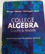 College Algebra Graphs  Models Custom Edition for Kutztown University