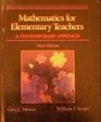 Mathematics for Elementary Teachers A Contemporary Approach