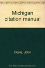Michigan citation manual