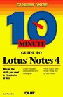 10 Minute Guide to Lotus Notes 4