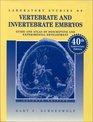 Laboratory Studies of Vertebrate and Invertebrate Embryos Guide and Atlas of Descriptive and Experimental Development