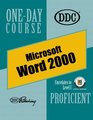 Word 2000 Proficient OneDay Course