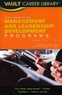 Vault Guide to Management and Leadership Development Programs