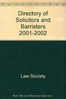 Directory of Solicitors and Barristers 20012002