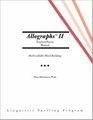 Allographstrade II Teacher/Parent Manual Linguistic Spelling Program
