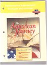 Performance Assessment Strategies and Activities The American Journey