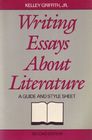 Writing essays about literature A guide and style sheet