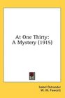 At One Thirty A Mystery