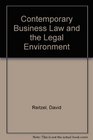 Contemporary Business Law and the Legal Environment Principles and Cases