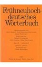 Frhneuhochdeutsches Wrterbuch