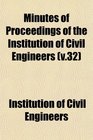 Minutes of Proceedings of the Institution of Civil Engineers