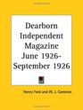 Dearborn Independent Magazine June 1926September 1926