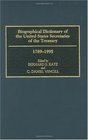Biographical Dictionary of the United States Secretaries of the Treasury 17891995