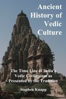 Ancient History of Vedic Culture The Time Line of India's Vedic Civilization as Presented by the Tradition