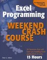 Excel Programming Weekend Crash Course