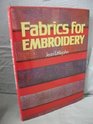 Fabrics for embroidery