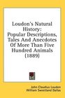 Loudon's Natural History Popular Descriptions Tales And Anecdotes Of More Than Five Hundred Animals