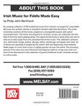 Irish Music for Fiddle Made Easy