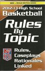 NFHS 201213 High School Basketall Rules by Topic