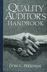 The Quality Auditor's Handbook