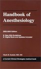 Anesthesiology 20022003 Edition