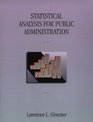 Statistical Analysis for Public Administration