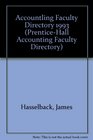 Accounting Faculty Directory 1993