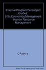 External Programme Subject Guides BScEconomics/Management  Human Resource Management